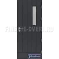 Двери в дом со стеклом Scandoors FW030