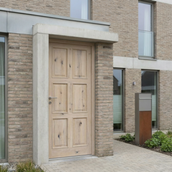 Входная дверь из массива Беленый дуб Scandoors Wood С09