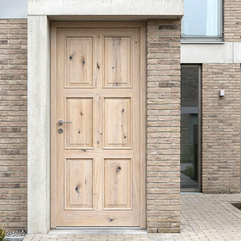 Входная дверь Беленый дуб Scandoors Wood С09