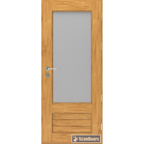 Входные двери из массива со стеклом Scandoors Wood FW022