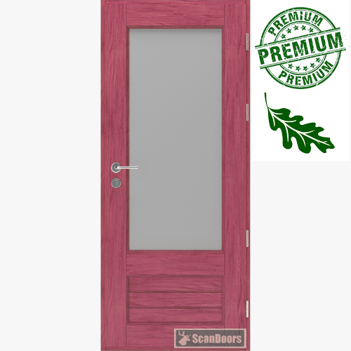 Входные двери из массива со стеклом Scandoors Wood FW022