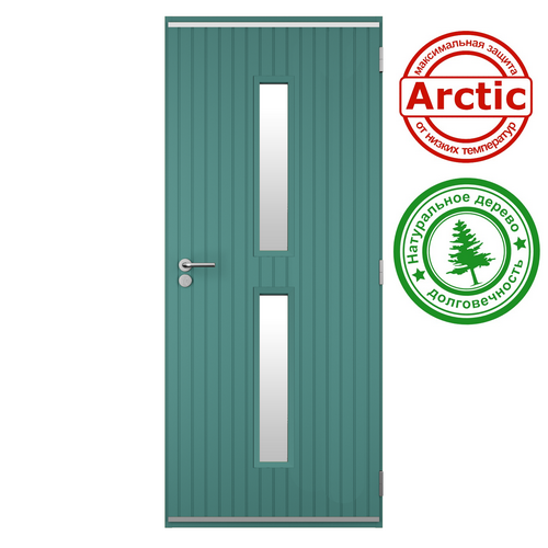 Входная дверь со стеклопакетом Scandoors Planken W081VC