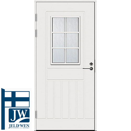Финская входная дверь со стеклом SWEDOOR JELD-WEN F1848 W71