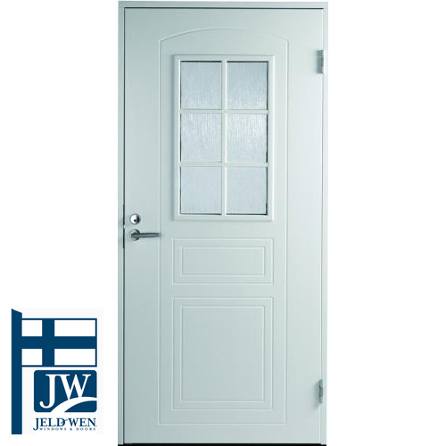 Белая финская входная дверь SWEDOOR Jeld-Wen Basic 020 