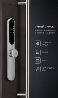 Умный замок для двери с ручкой-штанго